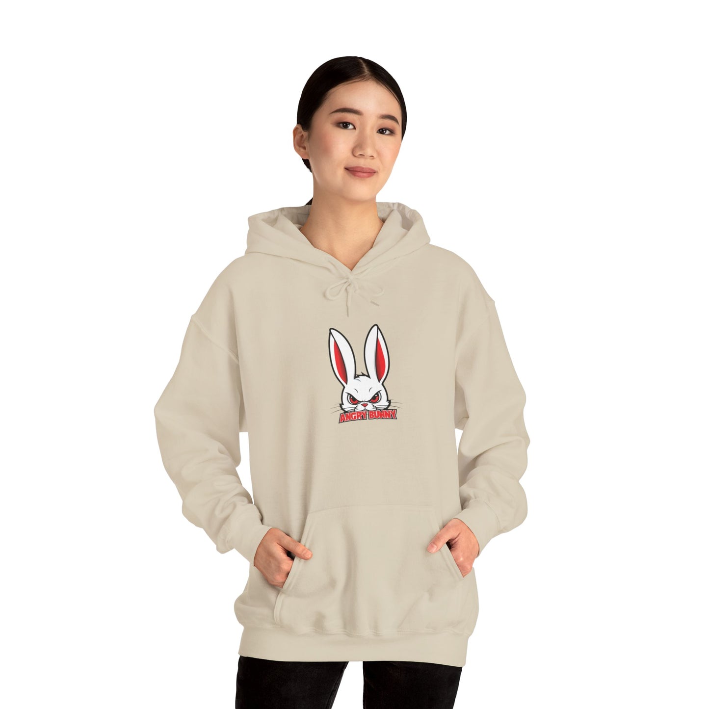 "ANGRY BUNNY" Hooded Sweatshirt – Streetwear