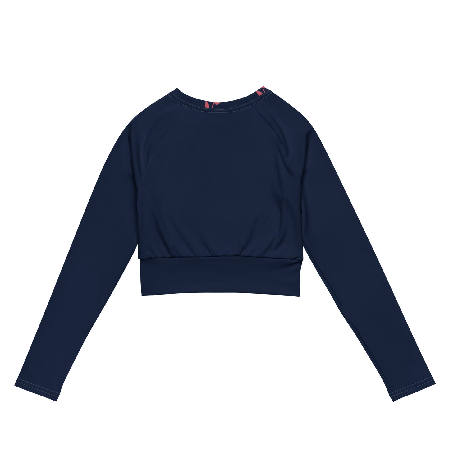 Eco-friendly long-sleeve crop top