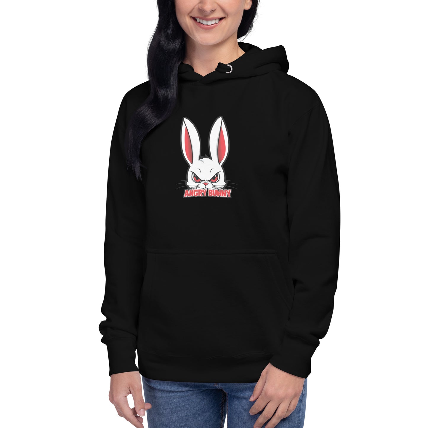 Hoodie - streetwear "ANGRY BUNNY"